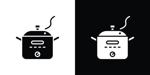 Crock pot icon. graphic design vector symbols pack