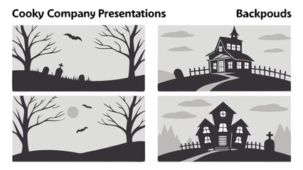  spooky company presentation backgrounds