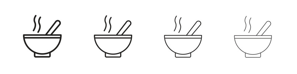 Stew icon vector illustration, line design icon. Editable strokes.