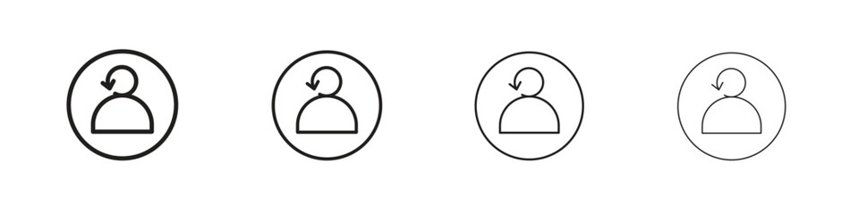 Scrum master icon vector illustration, line design icon. Editable strokes.