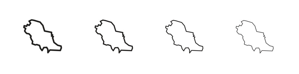 Saudi arabia icon vector illustration, line design icon. Editable strokes.