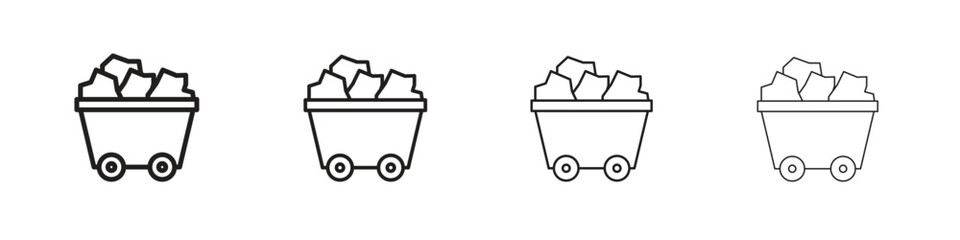 Raw material icon vector illustration, line design icon. Editable strokes.