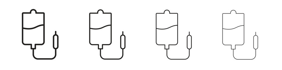 Perfusion icon vector illustration, line design icon. Editable strokes.
