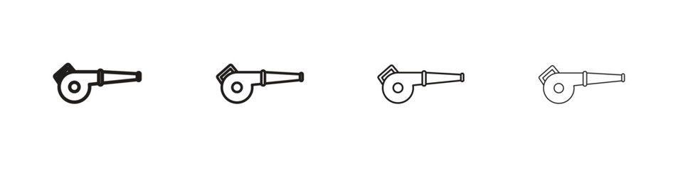 Leaf blower icon vector illustration, line design icon. Editable strokes.