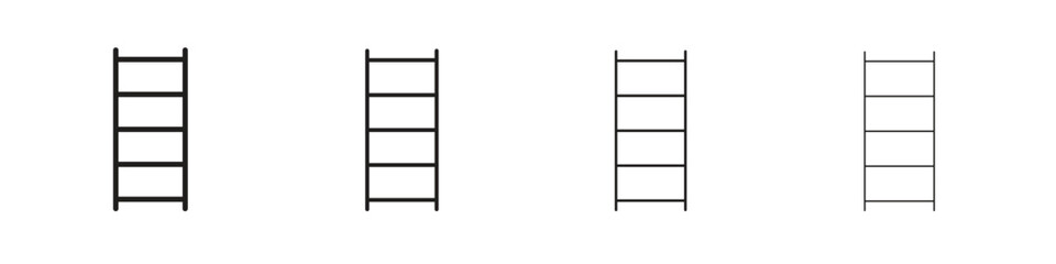 Ladder icon vector illustration, line design icon. Editable strokes.
