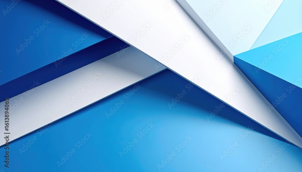 Aufkleber dynamic blue geometric design elements abstract art installation digital content modern environment 