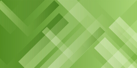 Abstract green background featuring layered geometric shapes and diagonal transparency effects, ideal for eco or tech designs.