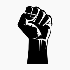 Black Power Human Rights Black Icon Hand Icon Illustration Art