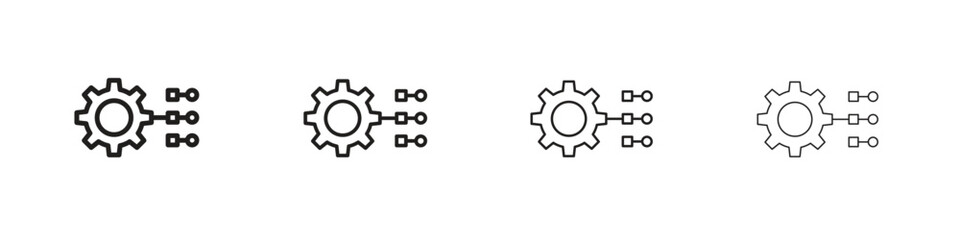 Factor icon vector illustration, line design icon. Editable strokes.