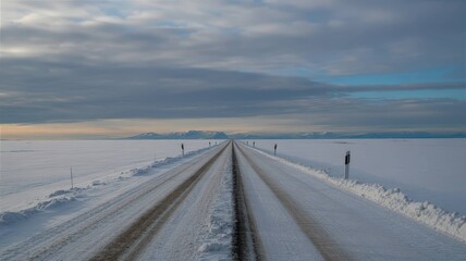 Empty Road Extending to Horizon Collection - Journey and Adventure Concepts