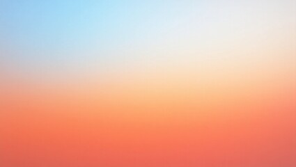 Abstract gradient background flowing from light blue to peach and soft pink, evoking calmness and minimalist elegance.