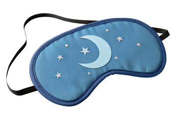 Blue Sleep Mask with Moon and Stars