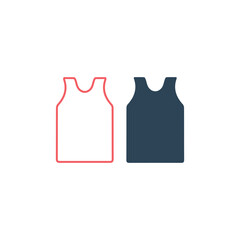 Undershirt vector illustration icons set