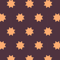 Orange starburst dot pattern – swatch available in swatches panel – seamless Halloween minimalist background