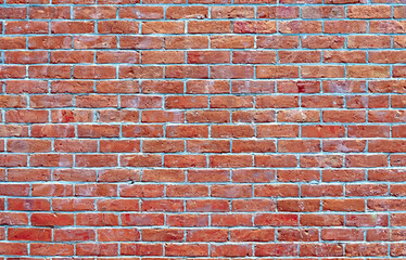 Red Brick Wall Texture Background