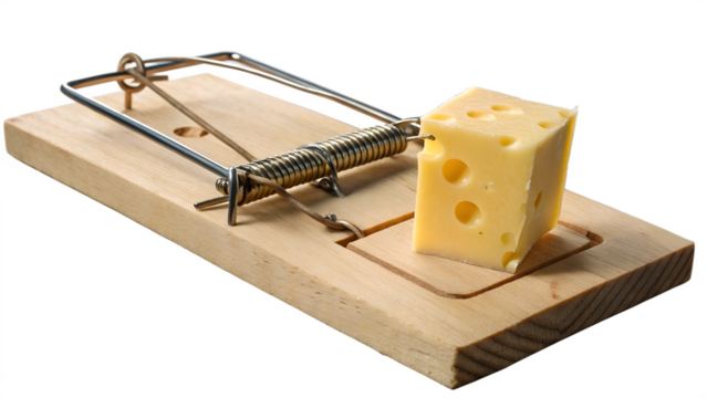 Mousetrap with Cheese Bait