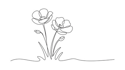 Continuous Line Drawing of Laboratory Glassware Chemistry Equipment Science Experiment