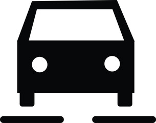 vector illustration of a black car