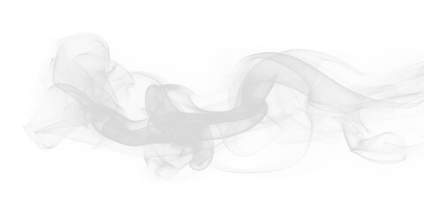 Intricate white smoke swirling effect transparent PNG cutout, isolated background