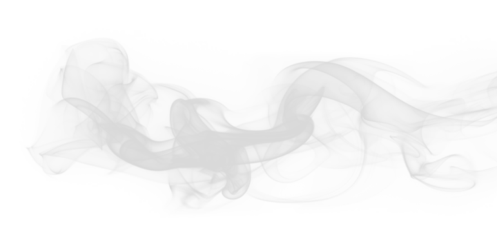 Intricate white smoke swirling effect transparent PNG cutout, isolated background