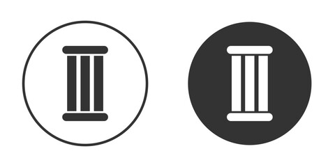 Antique Column icon. sign designs. solid pictogram