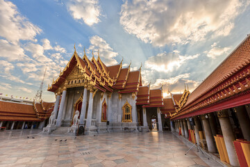Wat Benjamaborphit or Marble Temple, Traditional Thai architecture, Bangkok
