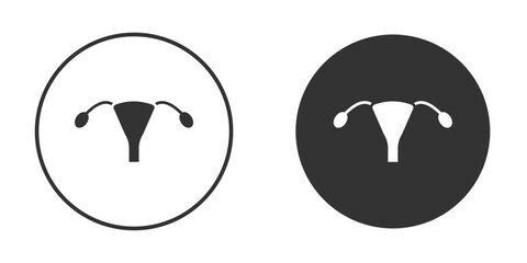 Uterus icon. sign designs. solid pictogram