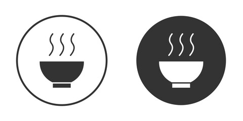 Soup icon. sign designs. solid pictogram