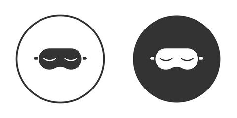 Sleeping mask icon. sign designs. solid pictogram