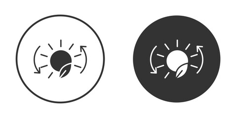 Photosynthesis icon. sign designs. solid pictogram