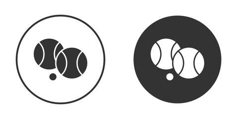 Petanque icon. sign designs. solid pictogram