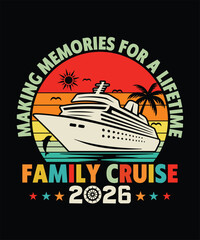 Fototapeta premium Family Cruise 2025 Making Memories For A Lifetime
