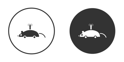 Mouse toy icon. sign designs. solid pictogram