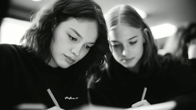 Indigenous and White Teens Collaborating on Poetry Together