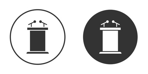 Lectern icon. sign designs. solid pictogram