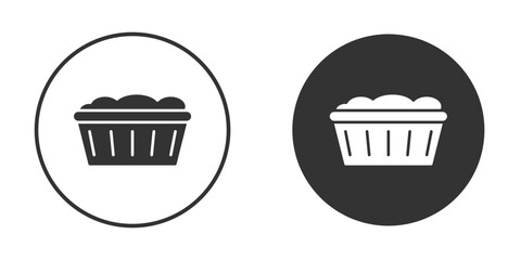 laundry hamper icon. sign designs. solid pictogram