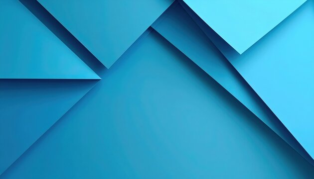 Dynamic blue geometric shapes abstract design digital art contemporary style aerial view visual concepts for creative projects