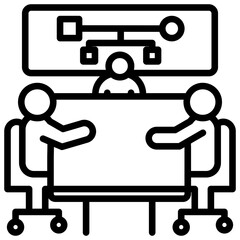 Project Kick Off line icon