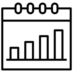 Monthly Review line icon