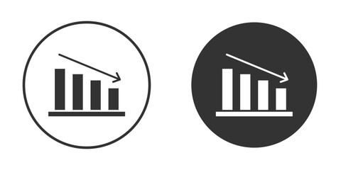 Decrease icon. sign designs. solid pictogram