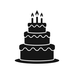 birthday cake with candles