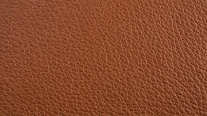 Rich Textured Brown Leather Close-Up Background