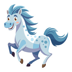 A drawing of a funny vector Horse illustration