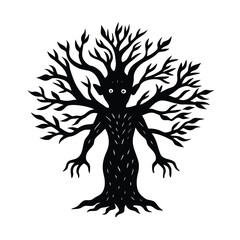 Forest Spirit Emerging from Coral Bean Tree