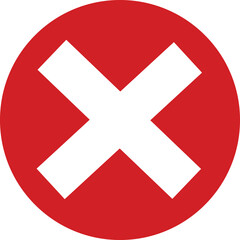 Obraz premium red and white cross