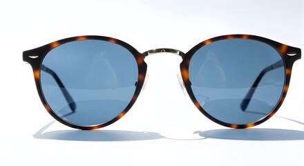 Stylish Tortoiseshell Frame Sunglasses with Blue Lenses for Fashionable Sun Protection and Trendy Eyewear Accessory for Casual and Outdoor Wear