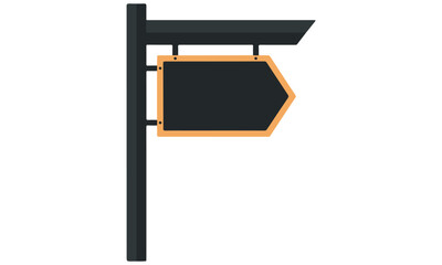 Obraz premium Title: Blank Wooden Directional Signpost: Customizable Arrow-Shaped Board for Text, Information, Wayfinding, and Outdoor Advertising in Flat Design