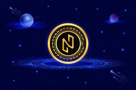 images of the nuls logo on a digital background. 3d illustrations.