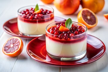 Cranberry Panna Cotta with Blood Orange: Elegant Holiday Dessert Recipe
