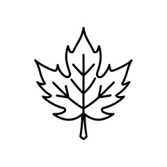 autumn leaf icon set  warm tones  isolated on whit